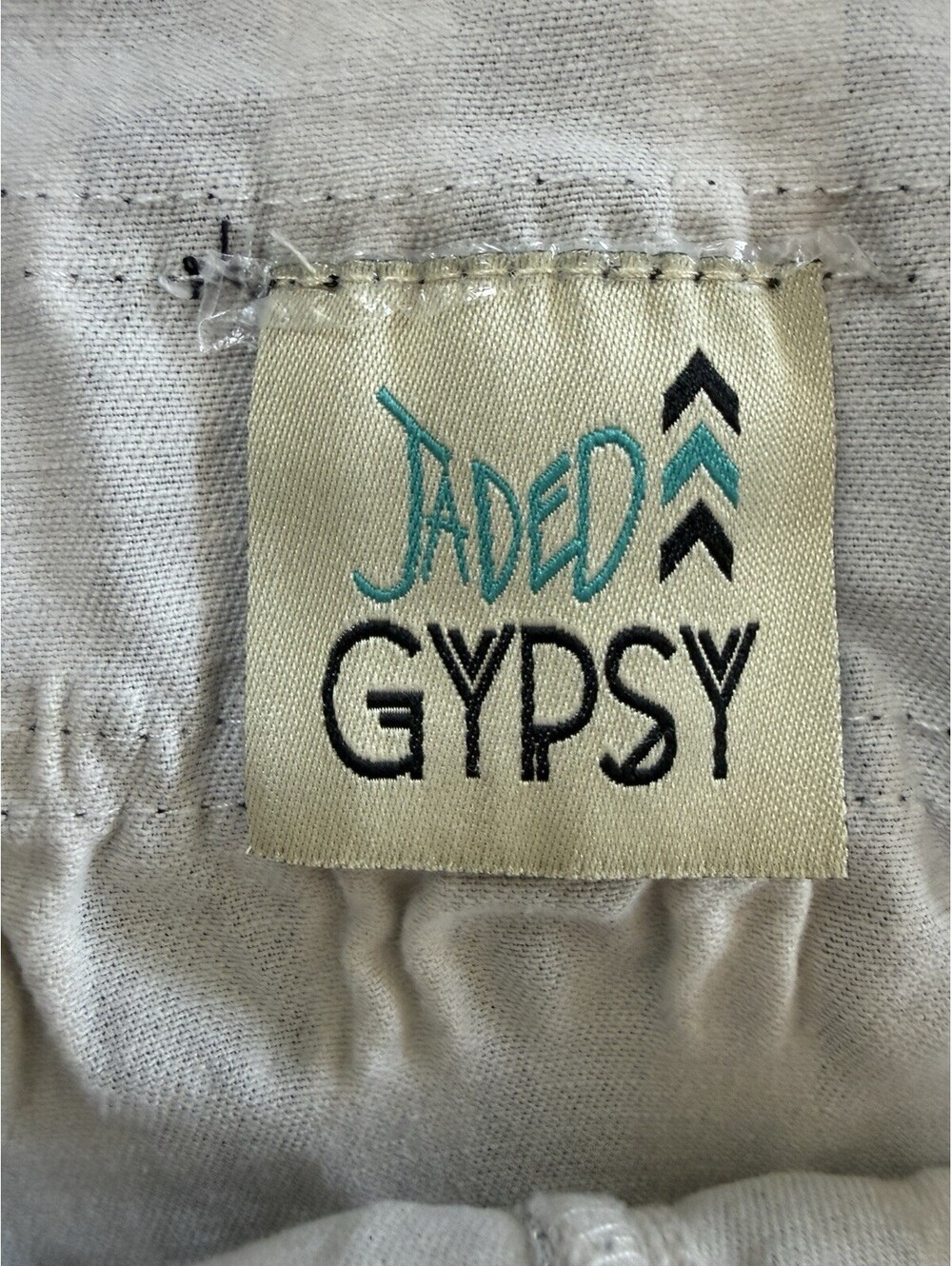 Jaded Gypsy Boho Distressed Patch Paint Splatter Overalls Adjustable Rare - Picture 7 of 16